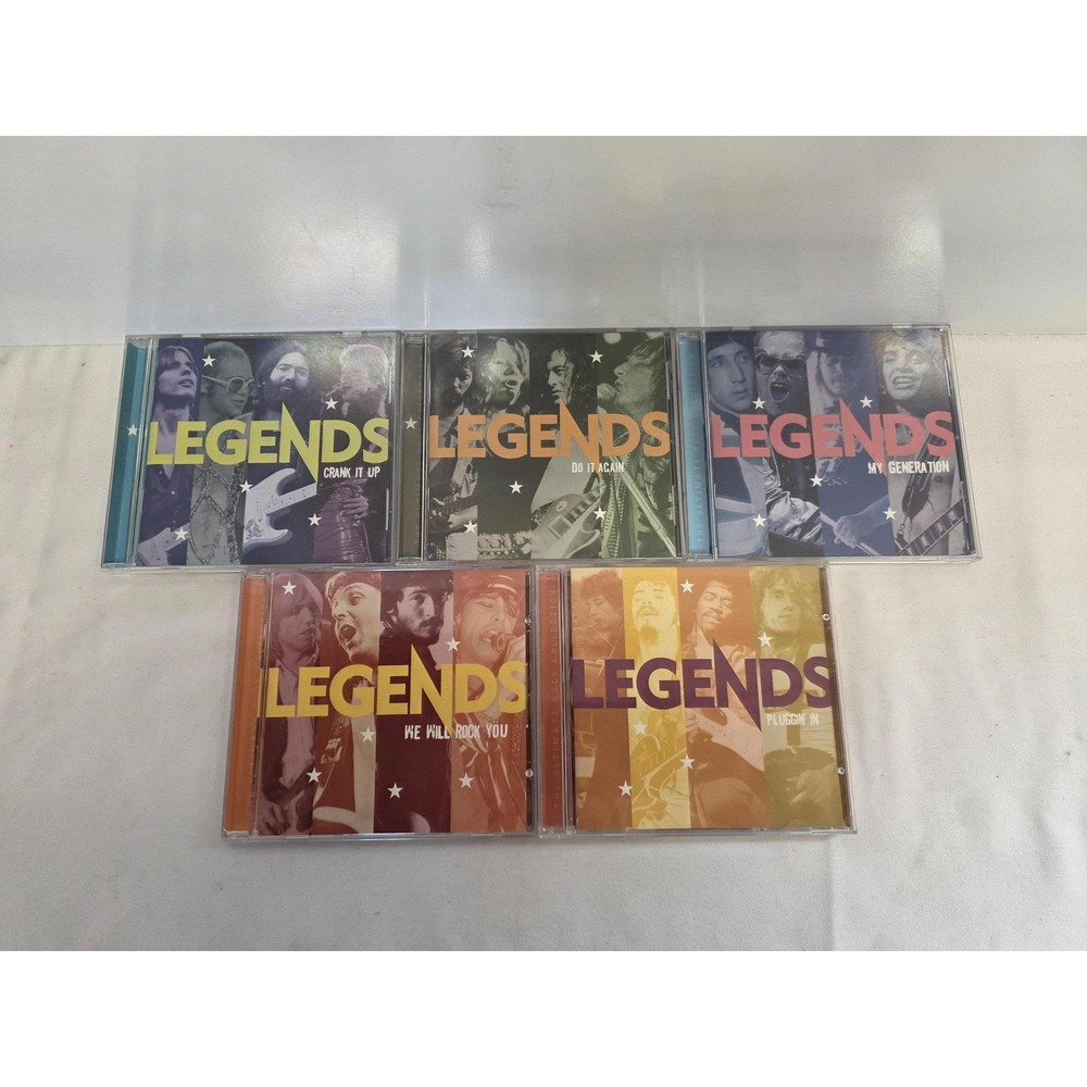 Time Life Legends 5 CD Lot Crank It Up Do It Again My Generation Classic Rock